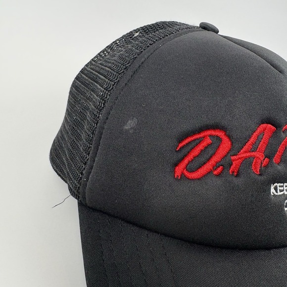 Official D.A.R.E Vintage Snapback Trucker Hat Black Mesh Keep Kids Off Drugs 90s - Picture 3 of 6